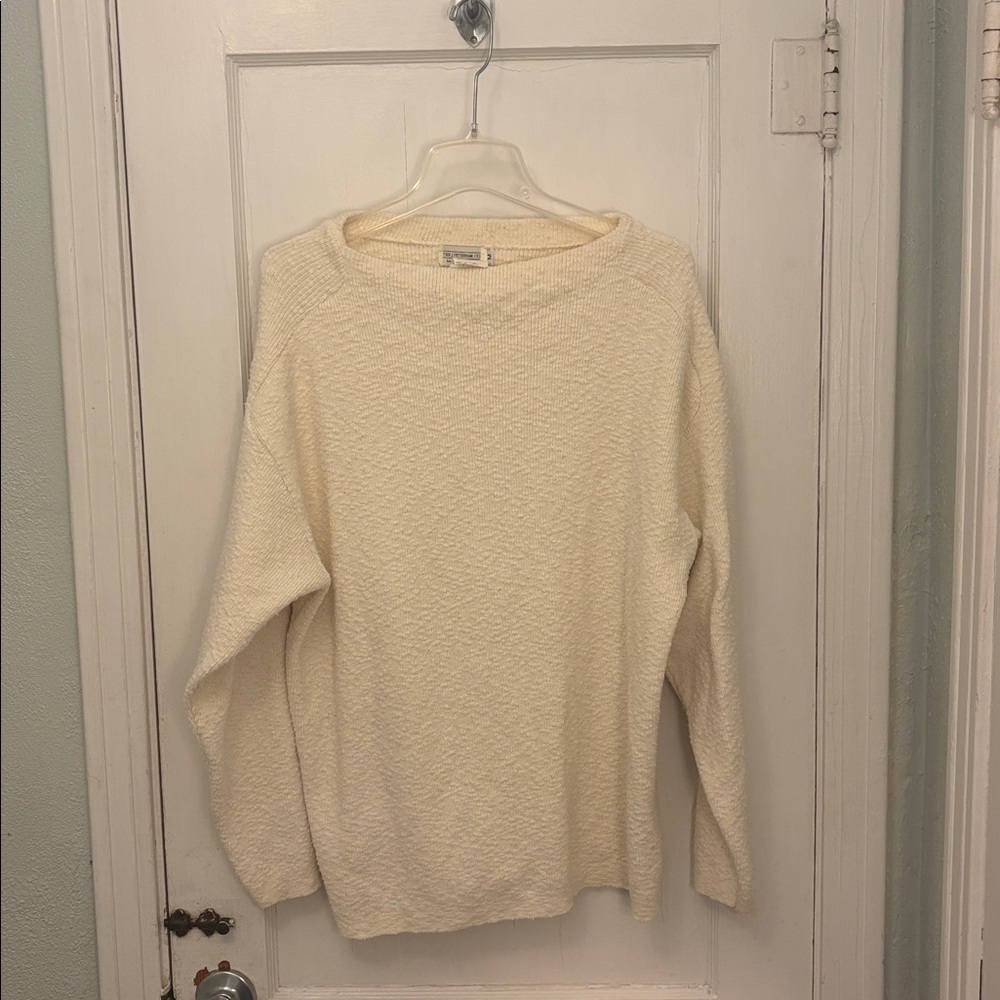 J. Peterman Cream Knit Sweater